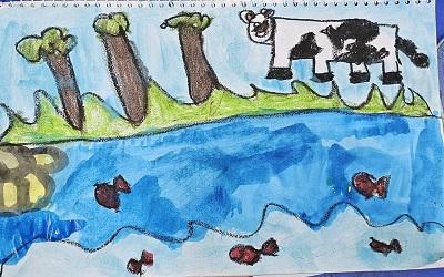 نقاشی مهراد ۶ ساله