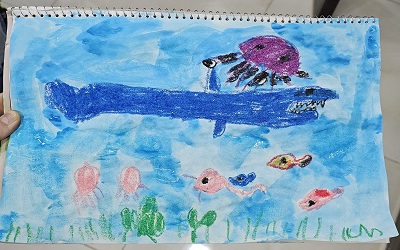 نقاشی رایان ۶ ساله