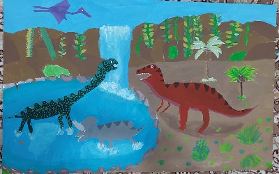 نقاشی النا ۱۰ ساله